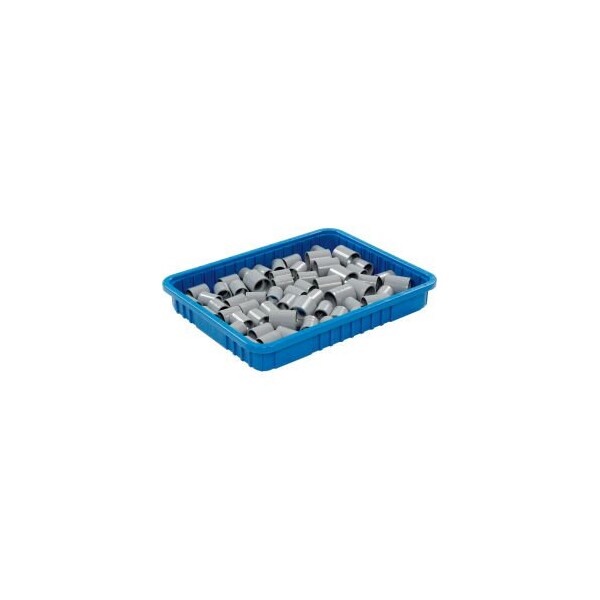 Quantum Storage Systems GEC 153; Plastic Dividable Grid Container - DG93030, 22-1/2L x 17-1/2W x 3H, Blue, PK6 DG93030BL - main
